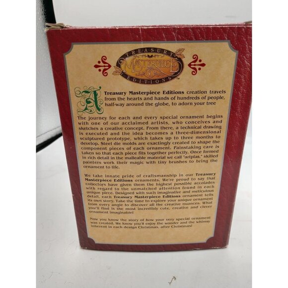 Coca-Cola Santa With Miniature Cooler Christmas Ornament Masterpiece Editions By - Picture 6 of 6